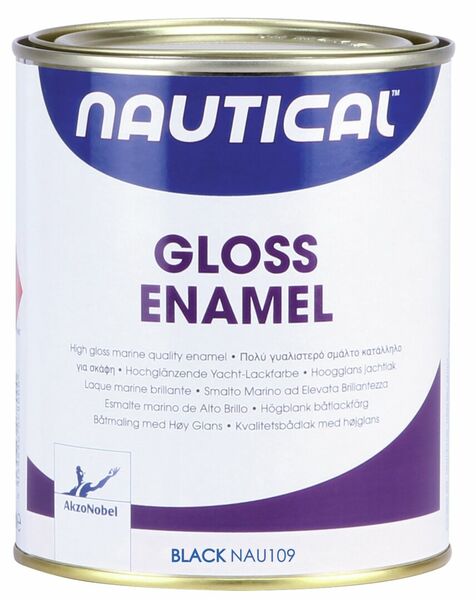 Эмаль NAUTICAL GLOSS ENAMEL MUSTA 750ML